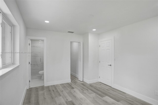 interior space featuring light wood-type flooring