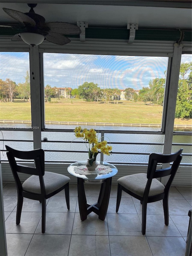 view of sunroom