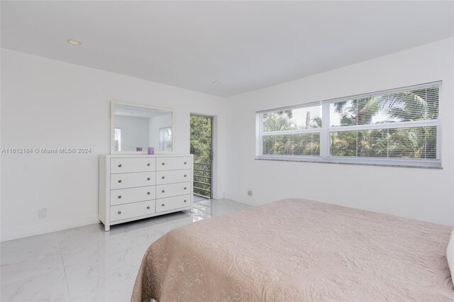 view of tiled bedroom