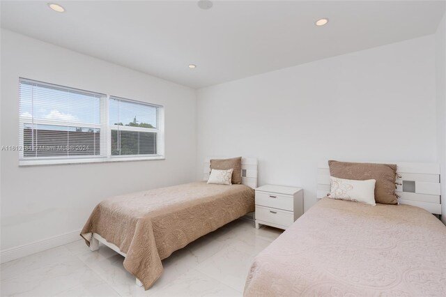 view of tiled bedroom