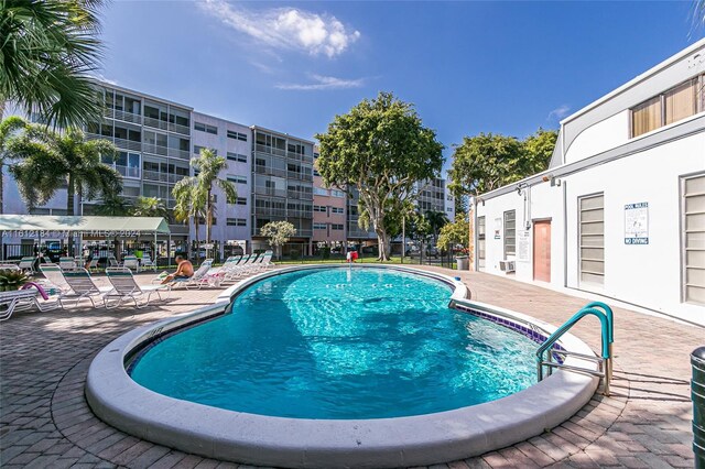 view of pool with a patio