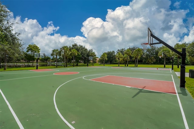 view of basketball court