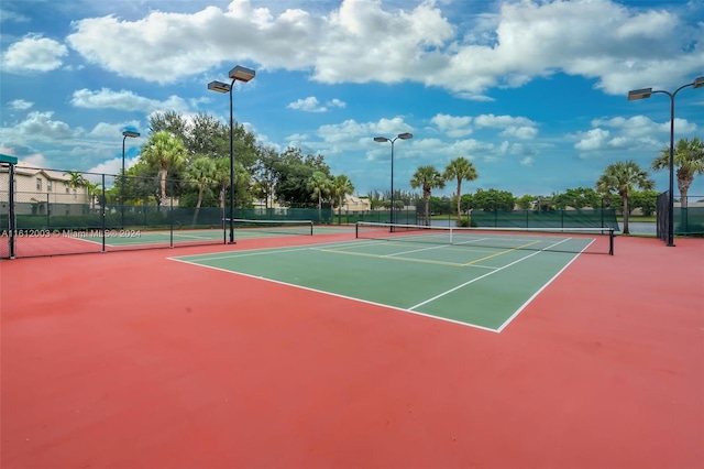 view of sport court