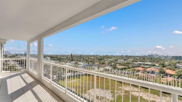 view of balcony