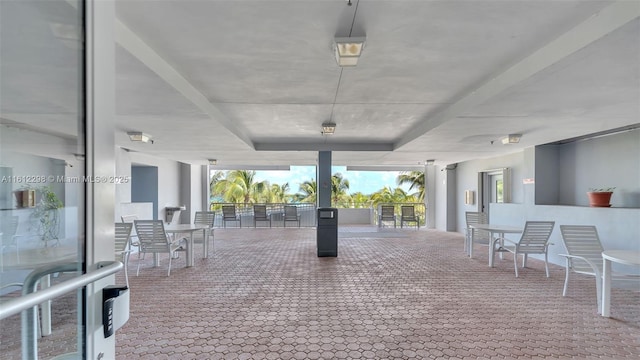 view of patio with a balcony