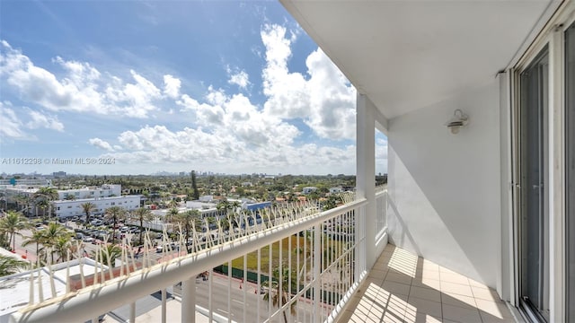 view of balcony