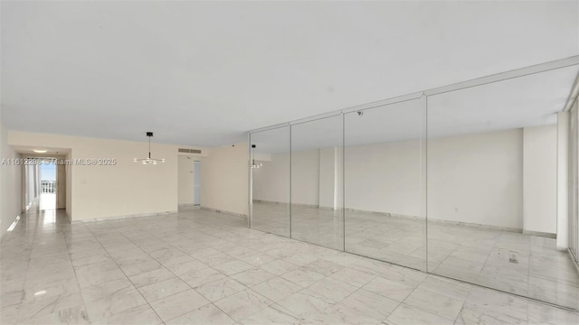 spare room with visible vents