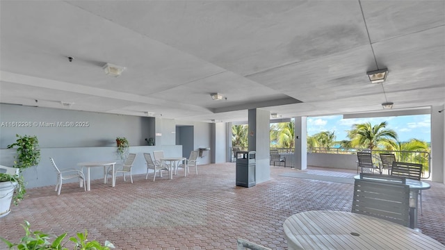 view of patio with outdoor dining area