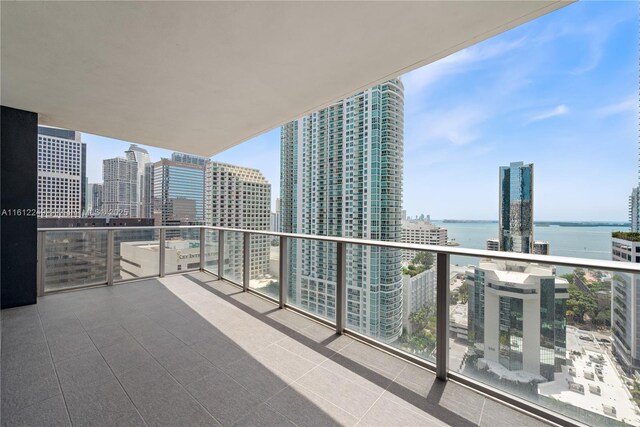 1010 Brickell Ave Unit 2201, Miami, FL 33131 - balcony featuring a water view and a city view