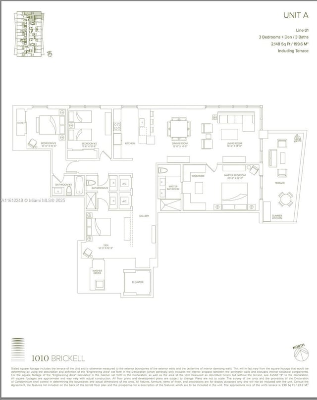 1010 Brickell Ave Unit 2201, Miami, FL 33131 - room layout