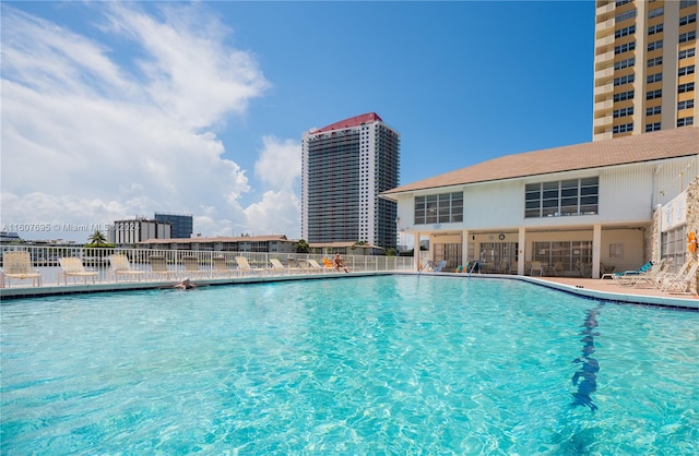 view of pool