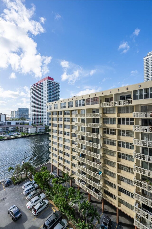 view of property featuring a water view