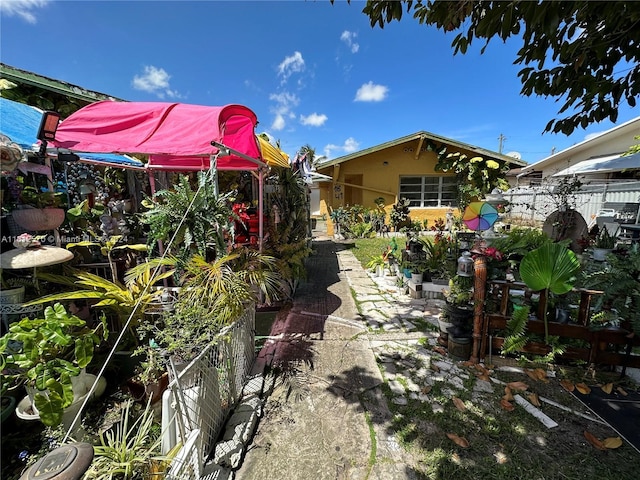 view of yard featuring a patio