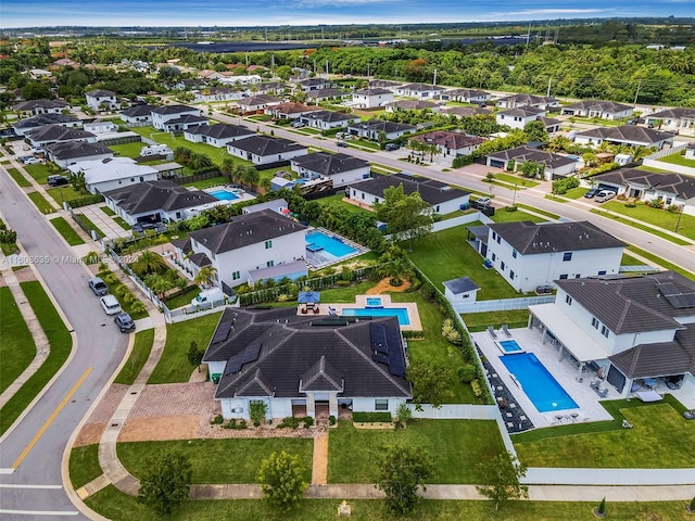 birds eye view of property featuring a residential view