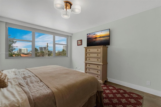 view of tiled bedroom