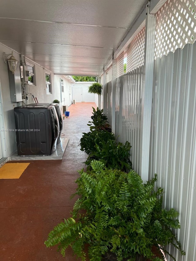 view of patio / terrace with fence