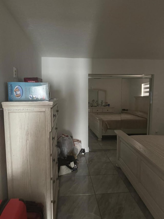 bathroom featuring tile patterned flooring