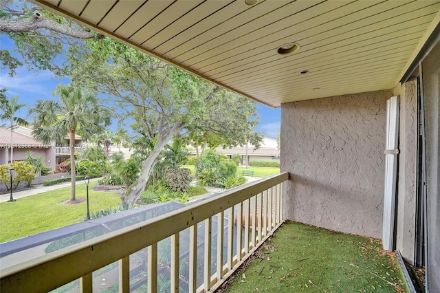 view of balcony