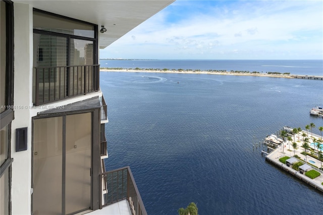 view of water feature