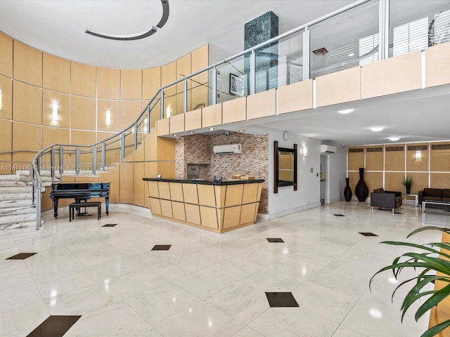 community lobby with stairs