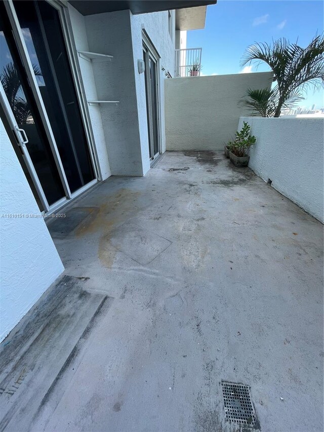 view of patio / terrace featuring a balcony