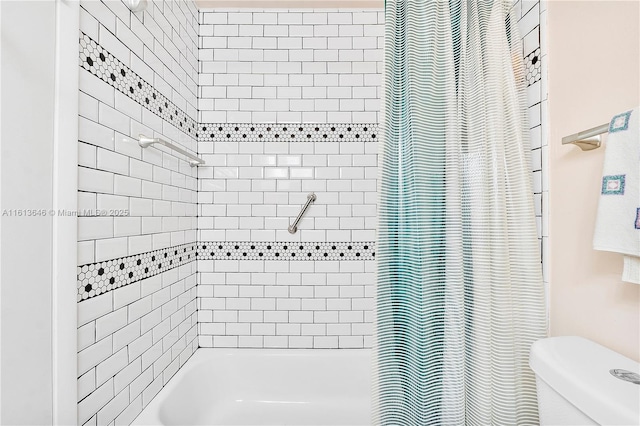11091 NW 7th St Unit 202, Miami, FL 33172 - full bathroom featuring shower / bath combination with curtain and toilet