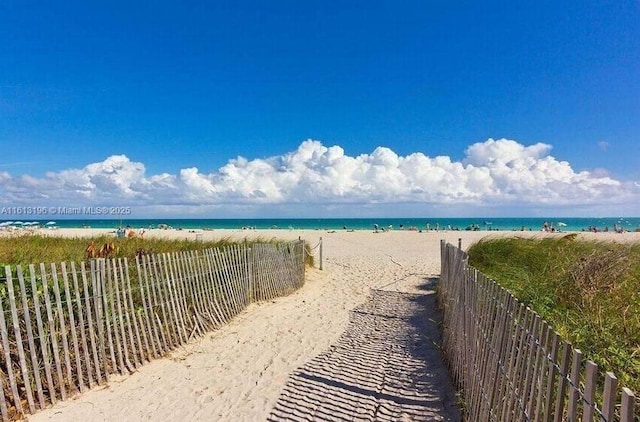 water view with a beach view