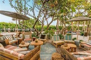 view of patio / terrace featuring an outdoor living space