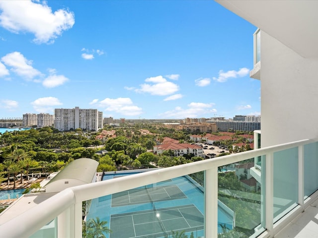 view of balcony