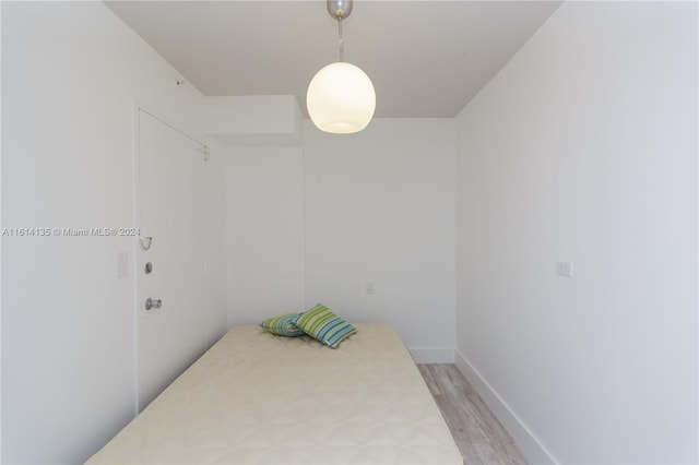 bedroom featuring light hardwood / wood-style floors