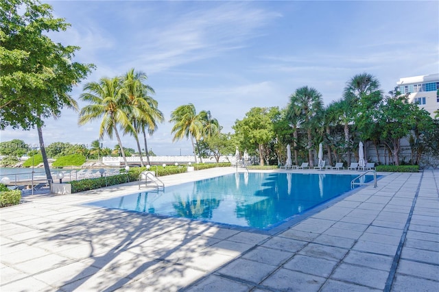 3 Island Ave Unit 04J, Miami Beach, FL 33139 - community pool featuring a patio area