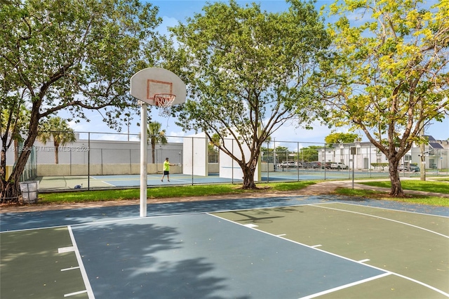 view of sport court