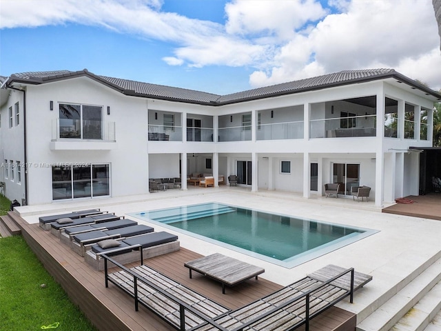 view of pool with a patio