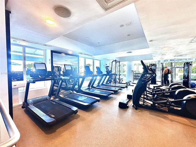 view of exercise room