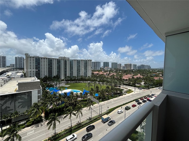 view of balcony