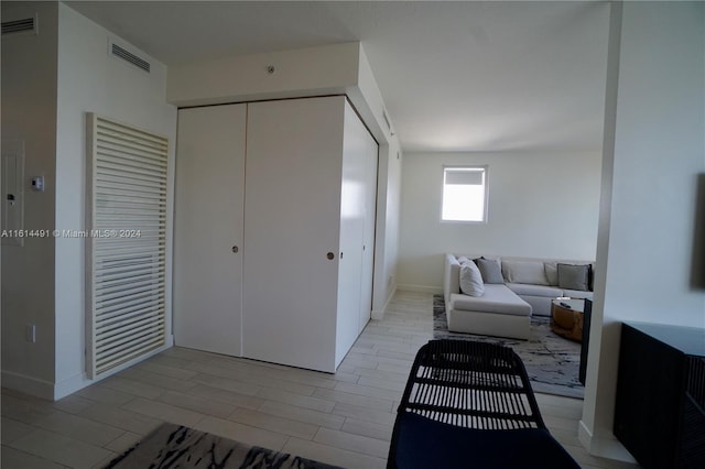 interior space featuring a closet