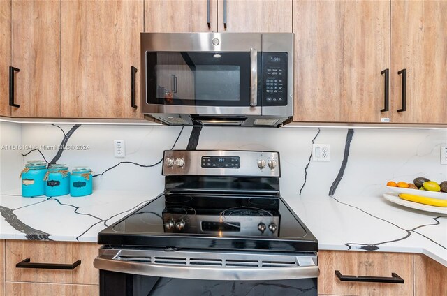 kitchen with stainless steel appliances