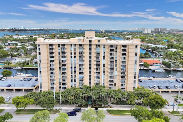 view of property featuring a water view