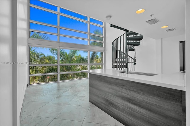 421 Meridian Ave Unit 16, Miami Beach, FL 33139 - interior space with tile patterned flooring and recessed lighting