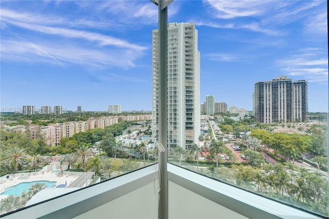 view of balcony