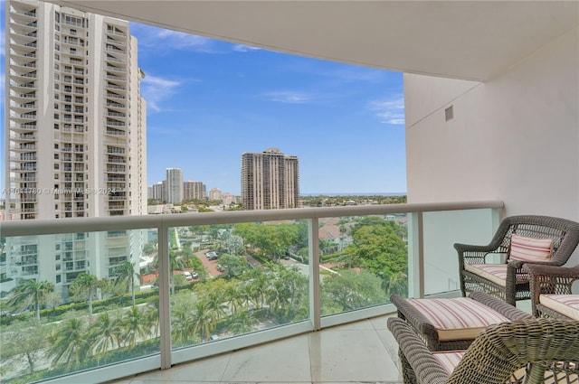 view of balcony