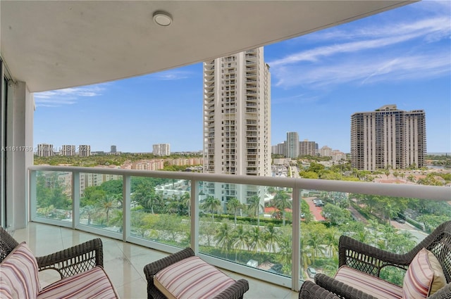 view of balcony