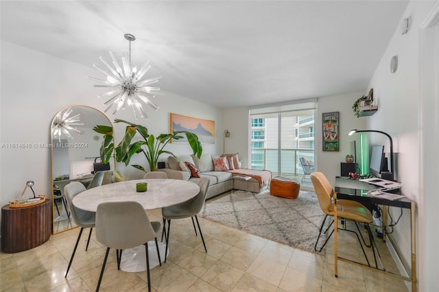 2101 Brickell Ave Unit 2009, Miami, FL 33129 - dining room with a chandelier