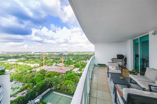 view of balcony