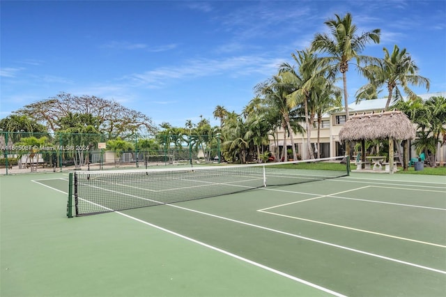 view of sport court