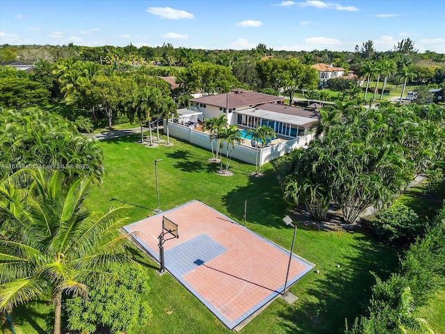 birds eye view of property