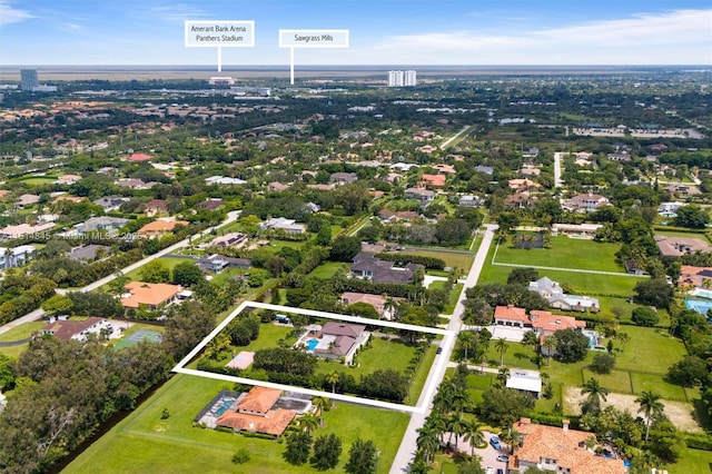 birds eye view of property