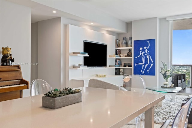 dining space with expansive windows and a wealth of natural light