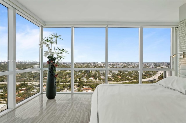 view of sunroom