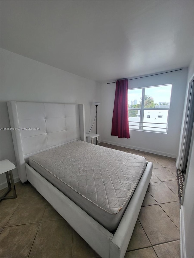 view of tiled bedroom